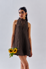 Santorini Dress- Coffee