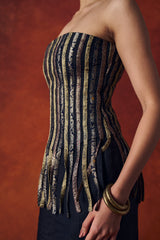 Taar Corset in Blue